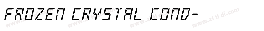 Frozen Crystal Cond字体转换